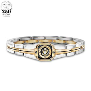 Genuine Sapphire Pride Of The Army Link Bracelet