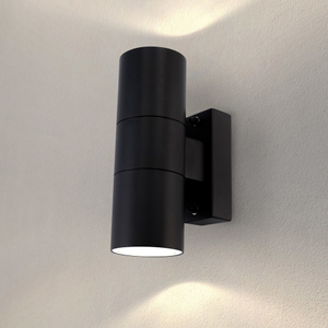 LED Outdoor Wall Light - GU10 - Waterproof - Up Down Light - Black - Modern - Round - Dimmable