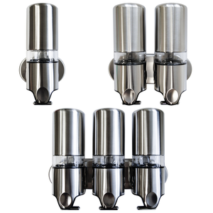 Brushed Stainless Steel Luxury Soap Shower Dispenser