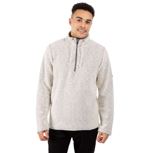 Trespass Mens Falmouthfloss Half Zip Fleece - 2XL / Off White