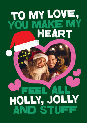Kate Smith Co. Holly Jolly Heart Christmas Card