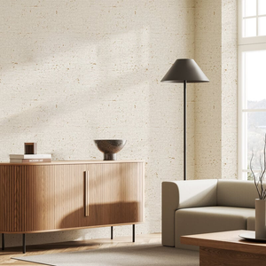 Belgravia Decor Concrete Texture Cream/Gold Metallic Wallpaper - 2311