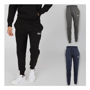 Bench Mens Three Pack Joggers Black/Navy/Charcoal Marl