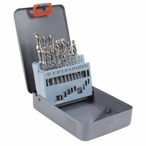 Sealey AK8190 Left-Hand Spiral Drill Bit Set (19 Pieces)