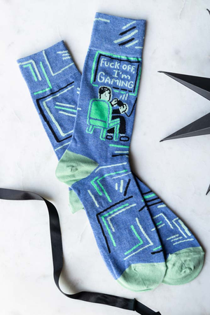 Fuck Off, I'm Gaming Men's Socks