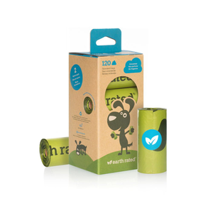 Earth Rated Unscented Poop Bags - 8 rolls (120 count)
