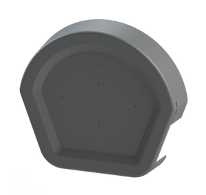 Eurocell Universal Dry Verge Half Round Ridge Cap – Grey, 245mm x 270mm