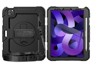 Rugged Impact Case with Strap for iPad Pro 11 - 2022 (4th Gen) - Classic Black