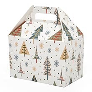 Tree It Up Gable Box - Pkg - 8 X 4-7/8 X 5-1/4 - Cardboard - Quantity: 10 by Paper Mart