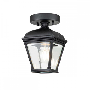 BAYVIEW-PORCH-BK Bayview 1 Light Outdoor Porch Lantern Black