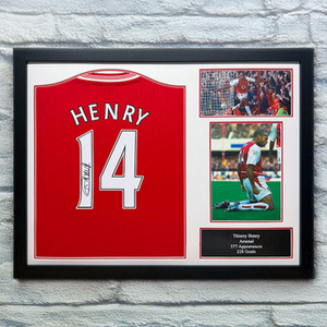 Thierry Henry Signed Arsenal Shirt - Framed