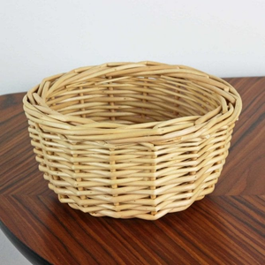 Lynton Small Round Wicker Storage Basket