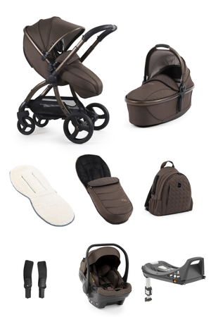 Egg 3 Luxury Shell i-Size Travel System - Chocolate Velvet