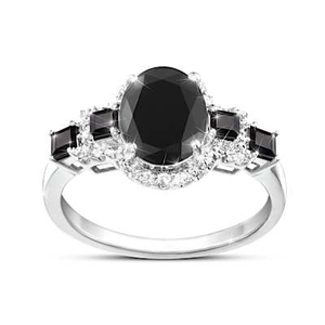 Onyx Midnight Magic Gemstone Ring Size 10