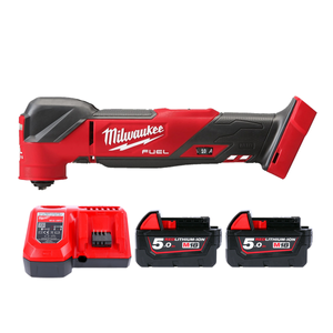 Milwaukee M18FMT 18V FUEL Cordless Brushless Multi Tool With 2 x 5.0Ah Batteries & Charger