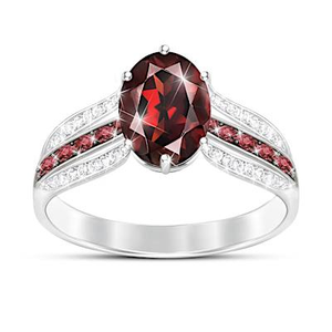 Rhodolite Garnet Scarlet Allure Ring Size 7