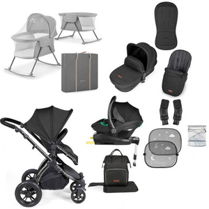 Ickle Bubba Stomp Luxe Travel & Home Bundle - Black/Midnight/Black
