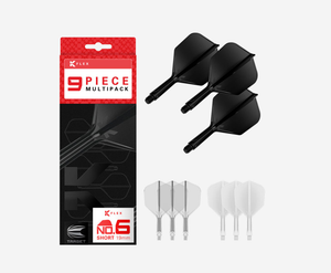 K-FLEX BUNDLE/MEDIUM STEM (33MM)/NO.6 FLIGHT/BLACK/WHITE & CLEAR