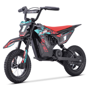 FunBikes MX350 350w 36v 4ah 12/12 51cm Lithium Red Electric Kids Dirt Bike
