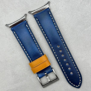 The Oxford: Navy Blue Padded Calf Skin Samsung Galaxy Watch Ultra / Watch 8/9 Strap