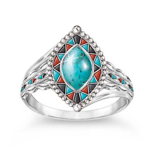 Desert Sky Turquoise Ring Size 6