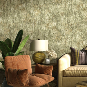 Holden Decor Rhapsody Verdant Trees Sage Wallpaper - 36361