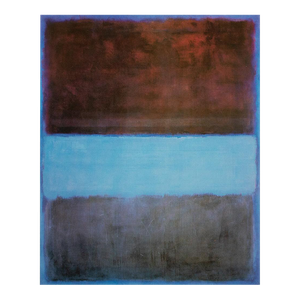 2003 After Mark Rothko "No. 61 (Rust and Blue) [Brown, Blue, Brown on Blue]" Poster