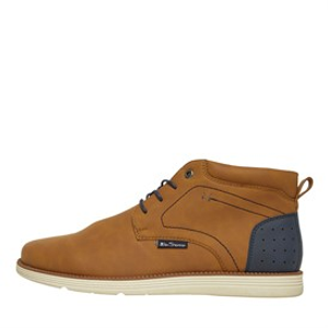 Ben Sherman Mens Domingo Chukka Boots Tan/Navy