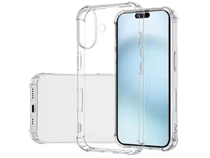 Gel Case with Bumper Edges for iPhone 16 Plus - Clear
