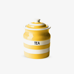 Cornish Yellow Tea Storage Jar 84cl
