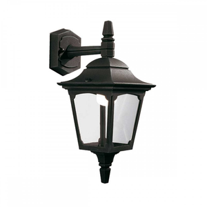 CPM2-BLACK Chapel Outdoor 1 Light Mini Down Wall Lantern Black