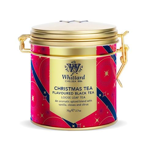 Whittard - Christmas Tea w/Starry Clip Top Tin 75g