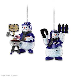 Baltimore Ravens Coolest Fans Ornament Collection