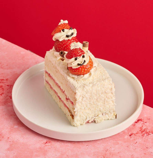 Christmas Snowman Vanilla Slice