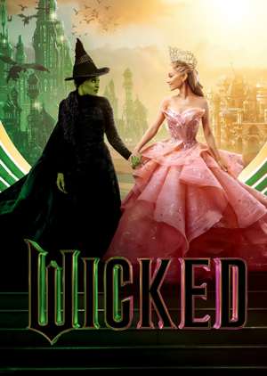 The Wicked Movie Greetings Card With Elphaba And Glinda