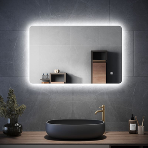 ELEGANT 800x500mm LED Illuminated Mirror with Touch Sensor, Dimmer and Anti-Fog