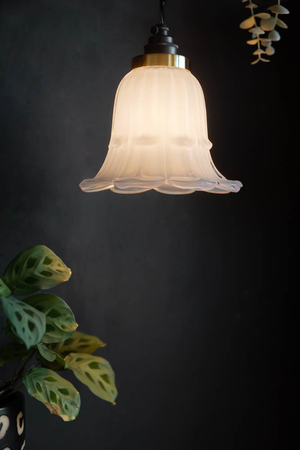 Frosted White Vintage-Style Glass Easyfit Ceiling Light Shade