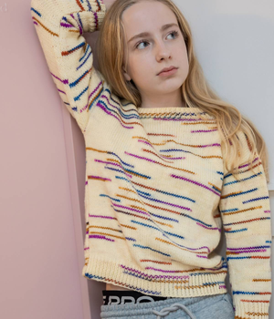 Round Neck Jumper in Elements Amplify