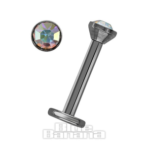 Blue Banana 1.2mm Aurora Borealis Jewel Labret (3mm)