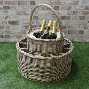 Antique Wash Chilled Garden Party Basket