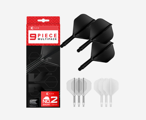 K-FLEX BUNDLE/MEDIUM STEM (33MM)/NO.2 FLIGHT/BLACK/ WHITE & CLEAR
