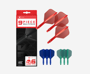 K-FLEX BUNDLE/SHORT STEM (19MM)/NO.6 FLIGHT/RED/BLUE & GREEN