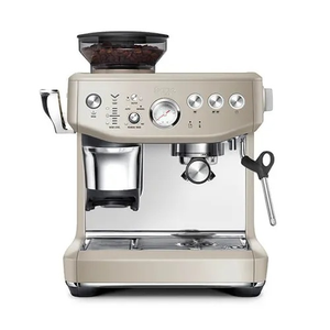 Sage SES876ALM4GUK1 The Barista Express Impress Coffee Machine - Almond Nougat