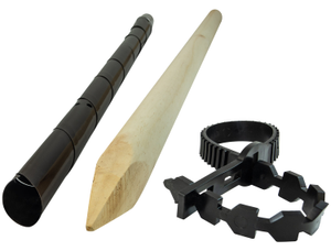 Woodside Garden Tree Sapling Support Stake Pack with Tie & Sleeve