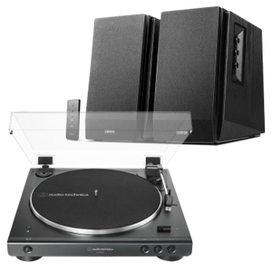 Audio-Technica LP60XBT Turntable + Edifier R1700BT Active Black Bluetooth Speakers