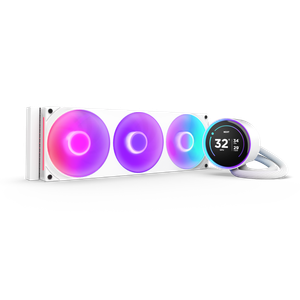 NZXT Kraken Elite 360 V2 (2024) RGB IPS LCD AIO Liquid Cooler - White - RL-KR36E-W2