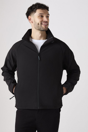 Unisex Soft Shell Fleece Jacket, Black