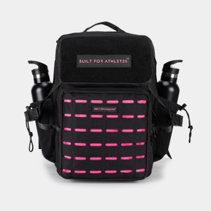 Black & Pink Gym Backpack Compact