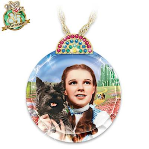 Journey Of DOROTHY And TOTO Crystal Pendant Necklace