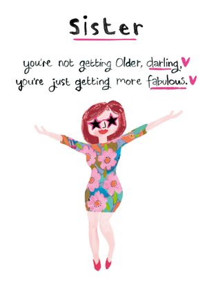 Fabulous Sister Birthday Card
